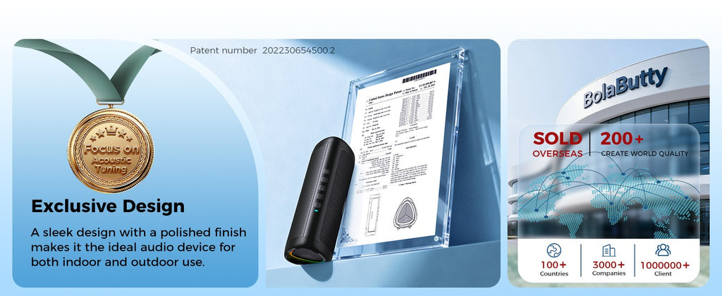 20W Bluetooth Speaker Portable Wireless Speaker with HD Sound, IPX5 Waterproof & 24H Playtime